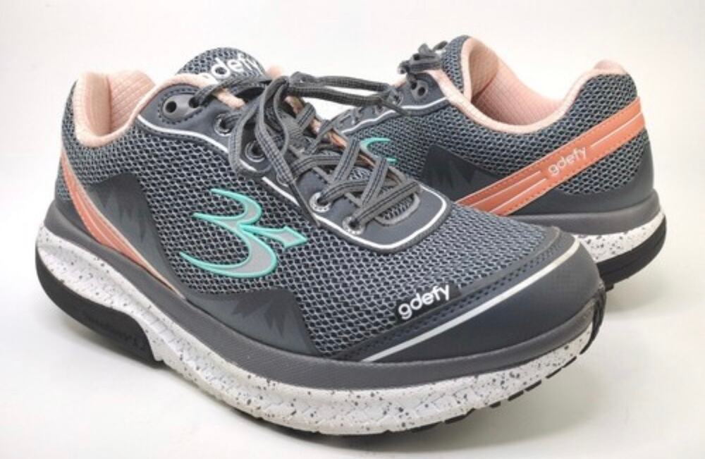 Gravity Defyer Womens GDEFY Mighty Walk Gray Athletics Walking Shoes Size 7